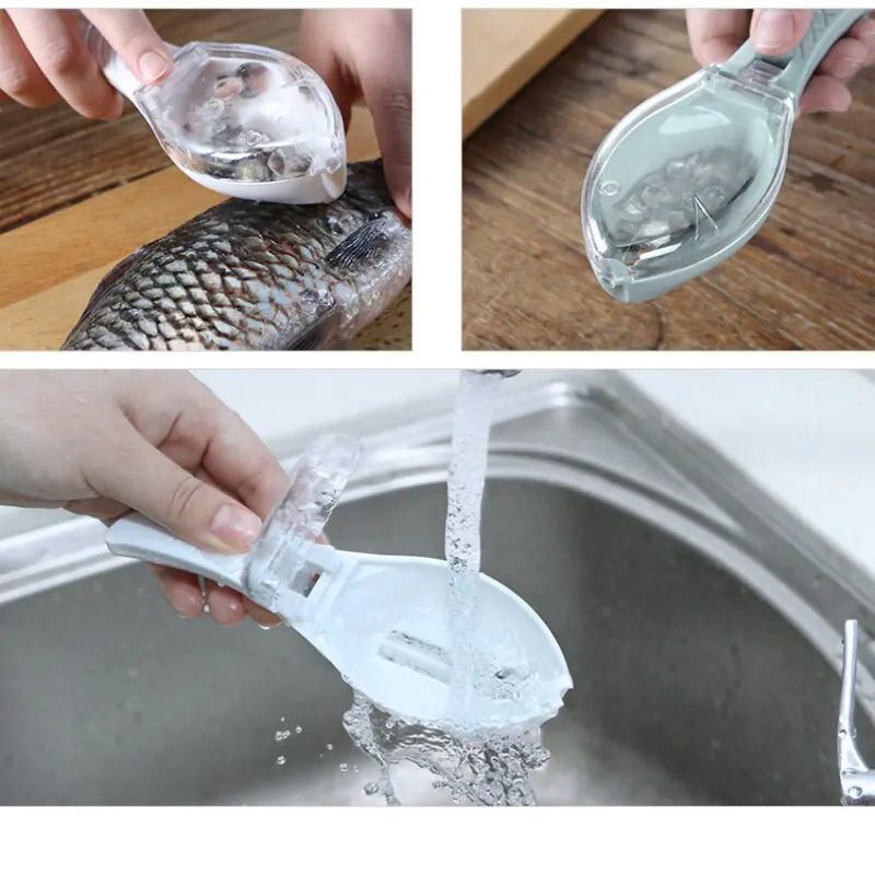 Plastic Fish Scale Brush Scraping