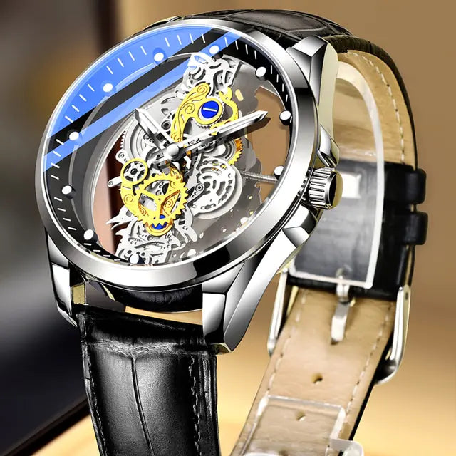 Skelettierte Vintage Herrenuhr