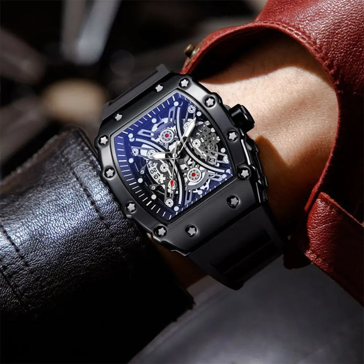 Skeleton Dial Sports Watch