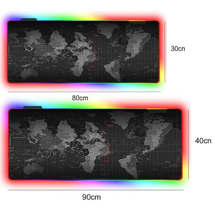 Leuchtendes RGB-LED-Lichter-Desktop-Gaming-Mauspad