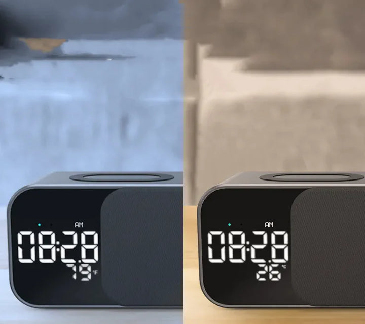 LED Alarm Clock with Bluetooth and FM Radio