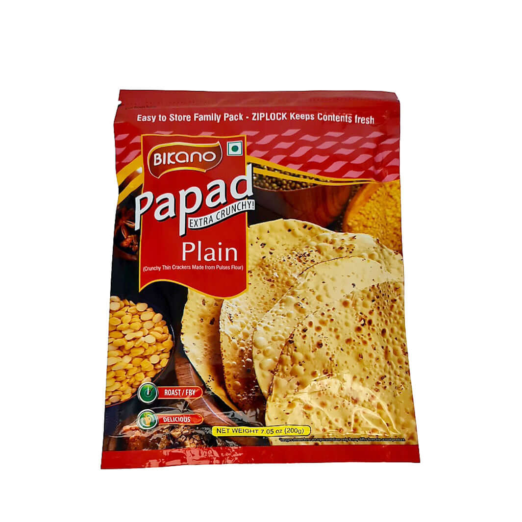 Bikano Papad Plain 200g MD-Store