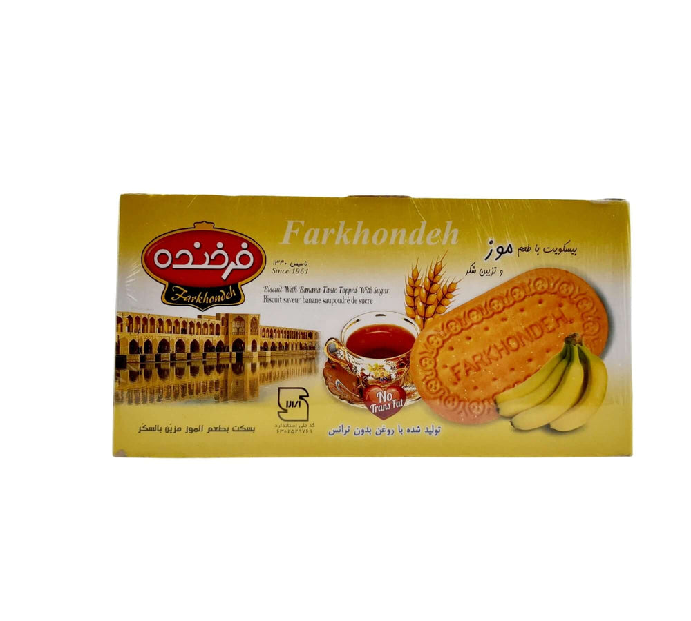 Farkhondeh Biscuits With Banana Taste Topped MD-Store