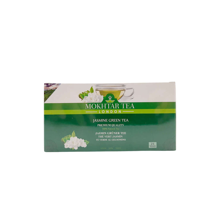 Mokhtar Tea Jasmine Green Tea 25 Tea Bags - 50g